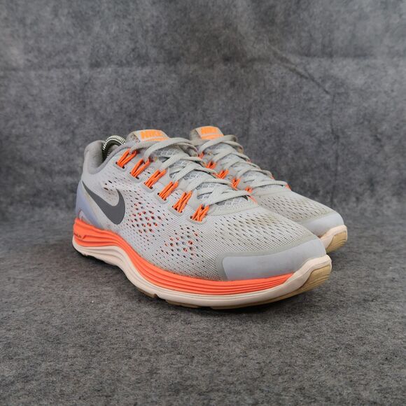 Nike Shoes Womens 7.5 Athletic Trainer Lunarglide 4 Running Sneaker Comfort Grey - Picture 1 of 13